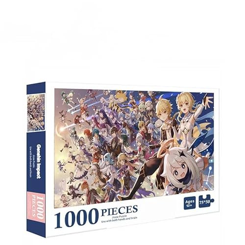 rindeki Puzzle 1000 Teile für Erwachsene Lernen Lernspielzeug Spiel Geschenk (Genshin Impact) von rindeki