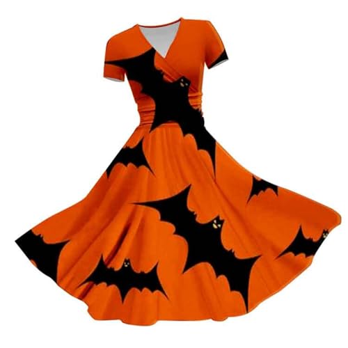 riou Halloween Damen Gothic Kleid Retro Gericht Cosplay Bodenlänge Hexenkostüm Glitzer PartykleidGothic mit Renaissance Cocktailkleid Mittelalter Kleid Roben Zweiteiliger Einfarbig von riou
