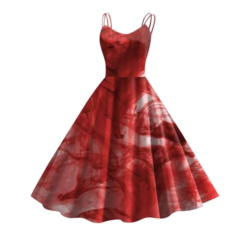 riou Halloween Mittelalter Kleid Damen Gericht Vintage Große Glockenärmel Hexenkostüm Prinzessin Kleid Gemütlich Atmungsaktiv Freizeitkleider Cosplay Dress für Erwachsene von riou