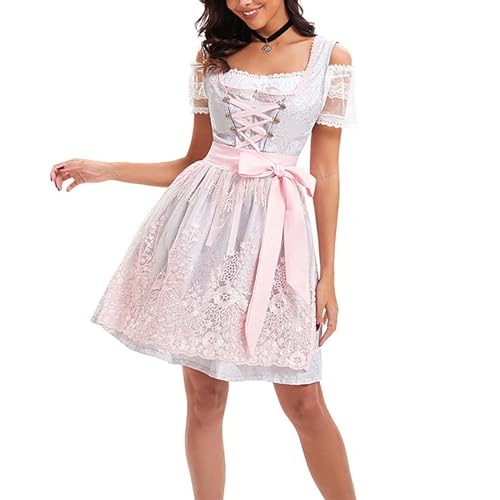 riou Mittelalterliches Herrenkostüm Kostüme Outfits Dirndl Kleid Traditionelles Deutsches Bierfest Mittelalterliche Stiefel Herren Wikinger (A, XXL) von riou