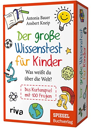 Der große Wissenstest für Kinder - was weißt du über die Welt?: Das Kartenspiel mit 100 Fragen von riva Verlag