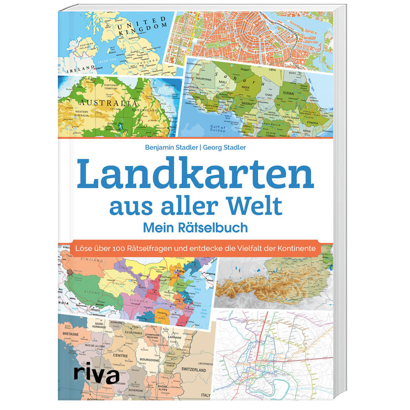 Landkarten aus aller Welt - Mein Rätselbuch von riva Verlag