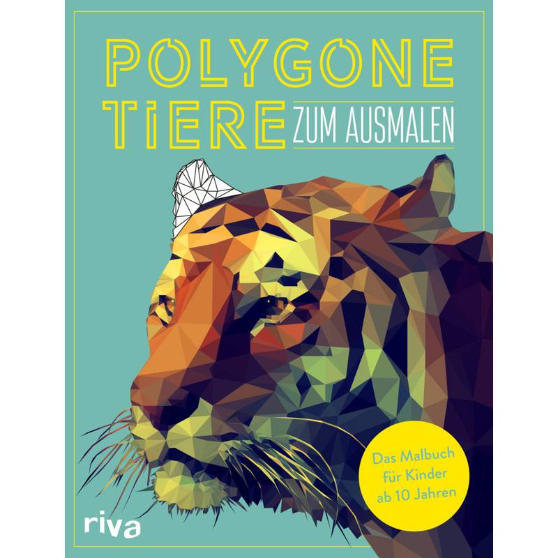 Polygone Tiere zum Ausmalen von riva Verlag