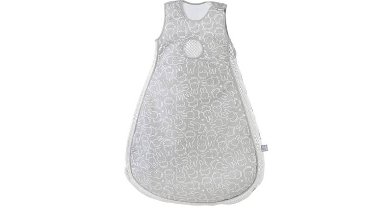 Babyschlafsack Easy Air 'safe asleep', Größe 56/62cm Miffy creme/grau von roba