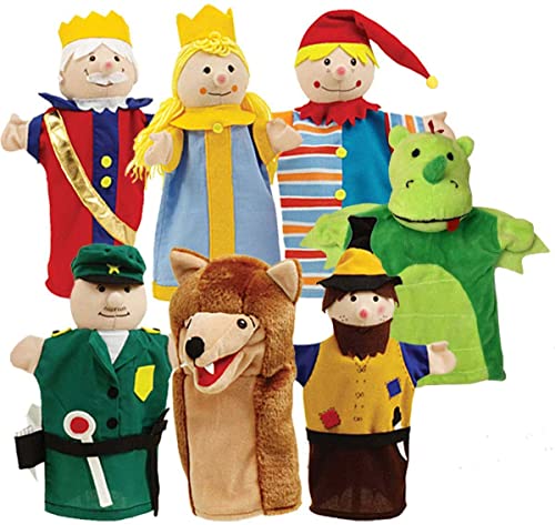 Handpuppen-Set 7-Fach - Kasperlefiguren, Handpuppen aus Stoff fürs Kasperletheater - Handpuppen für Kinder Handpuppen-Set 7-Fach - Kasperlefiguren, Handpuppen aus Stoff fürs Kasperletheater - Handpuppen für Kinder von roba