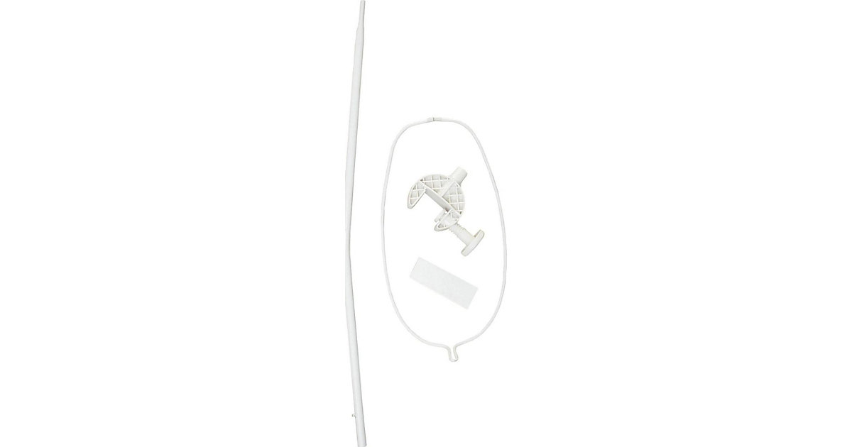 Himmelstange, Universal Himmelhalter, weiß, Babybetthimmel, rund, ca. 72 cm hoch Kinder Himmelstange, Universal Himmelhalter, weiß, Babybetthimmel, rund, ca. 72 cm hoch Kinder von roba