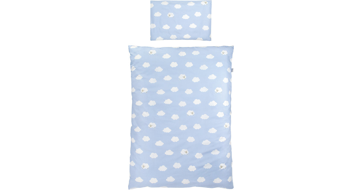 Kinderbettwäsche Kleine Wolke, Baumwolle, blau, 100x135 + 40x60 cm Gr. 100 x 135 + 40 x 60 Kinderbettwäsche Kleine Wolke, Baumwolle, blau, 100x135 + 40x60 cm Gr. 100 x 135 + 40 x 60 von roba
