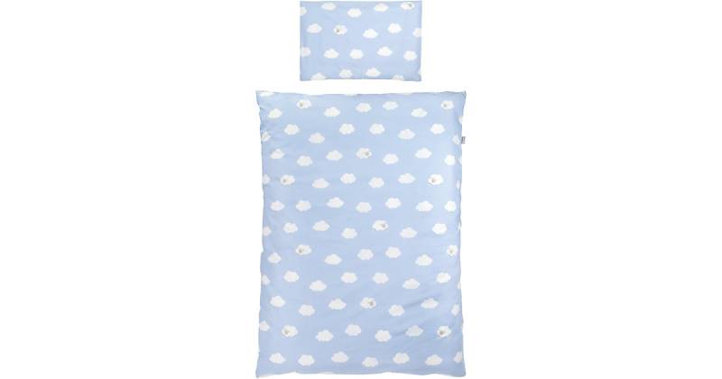 Kinderbettwäsche Kleine Wolke, Baumwolle, blau, 100x135 + 40x60 cm Gr. 100 x 135 + 40 x 60 Kinderbettwäsche Kleine Wolke, Baumwolle, blau, 100x135 + 40x60 cm Gr. 100 x 135 + 40 x 60 von roba