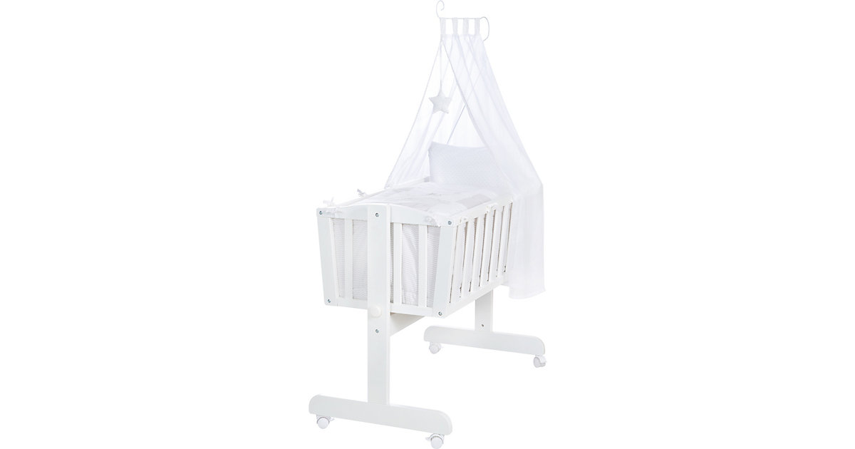 Komplettwiegenset Fox & Bunny weiß von roba