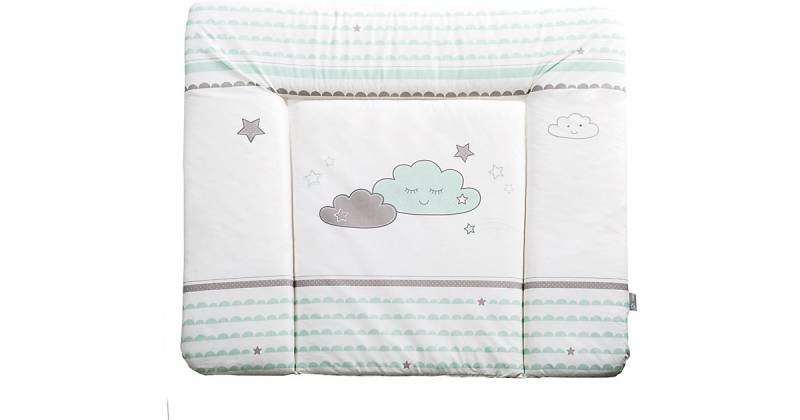Wickelauflage Happy Cloud, mint/ taupe, 85 x 75 cm von roba