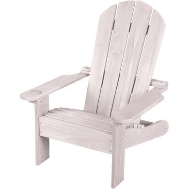 roba Outdoor-Kinderstuhl Deck Chair grau lasiert von roba