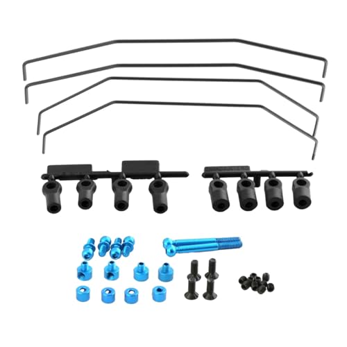 rockible 1/10 Anti Stabilisator Kits für Vorne Und Hinten, 2 Härteeinstellungen, RC Stabilisator Kits, Stabilisator Set Vorne Und Hinten für RC Auto DIY von rockible