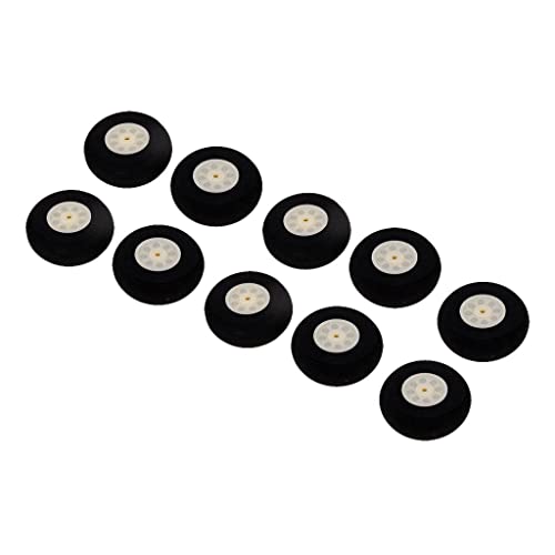 rockible 10 Stücke Schaumstoffräder für Modellflugzeuge - Robuste Ersatzteile, 50mm von rockible