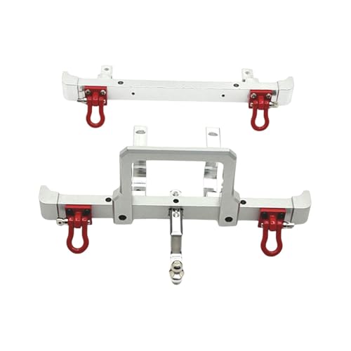 rockible 2X 1/12 RC Vorne Hinten Schutz Upgrade Teil Ersatz Zubehör für MN82 LC79 RC Auto Modell Modifikation, Silber rockible 2X 1/12 RC Vorne Hinten Schutz Upgrade Teil Ersatz Zubehör für MN82 LC79 RC Auto Modell Modifikation, Silber von rockible