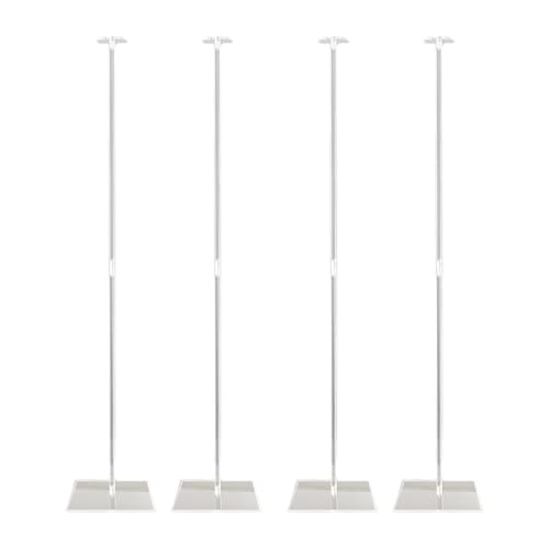 rockible 4-teiliges Ballonständer-Set, wiederverwendbarer Ballonhalter für Tischdekoration, transparente Ballonstäbe mit Basis für Party-Geburtstage von rockible