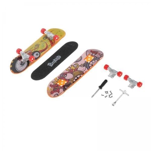 rockible 5X Finger Skateboard Set für Kinder und Erwachsene - Spaßiges Spielzeug mit Reparaturwerkzeugen von rockible