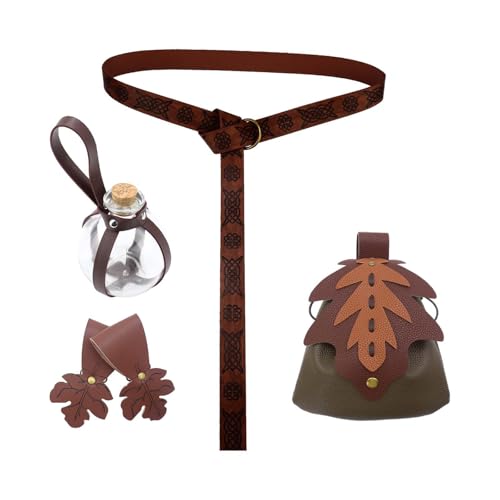 rockible 5X Mittelalter Gürtel Tasche Rock Wanderflasche Verkleidung Kunstleder zum Geburtstag, GrÜn rockible 5X Mittelalter Gürtel Tasche Rock Wanderflasche Verkleidung Kunstleder zum Geburtstag, GrÜn von rockible