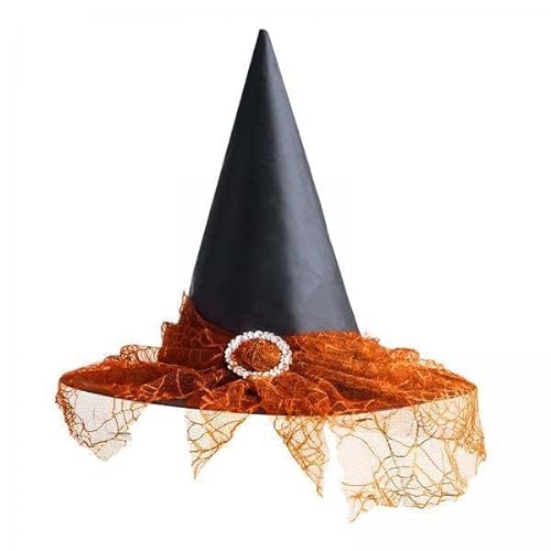 rockible 6X Halloween Hexenhut Erwachsenenhut Kopfbedeckung Zauberin Hut für Halloween Party Karneval von rockible