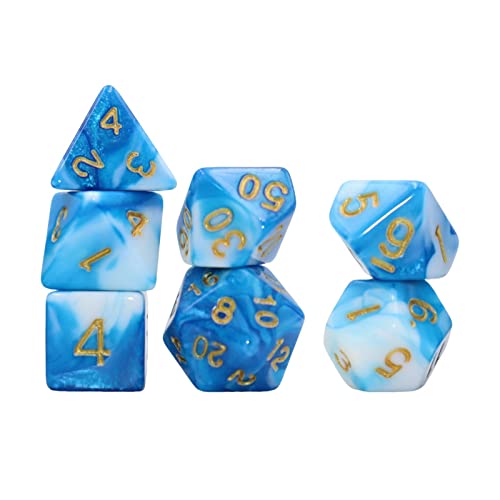 rockible 7 Teiliges Polyedrisches Acryl Würfel Tischspiel Würfel Set für Rollenspiel Brettspiel Requisiten, hellgrün weiß rockible 7 Teiliges Polyedrisches Acryl Würfel Tischspiel Würfel Set für Rollenspiel Brettspiel Requisiten, hellgrün weiß von rockible