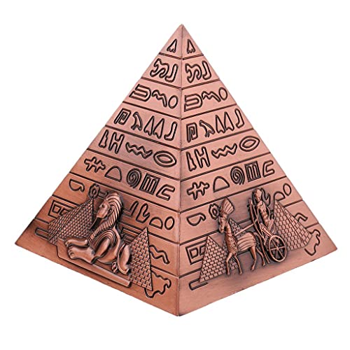 rockible Ägyptische Kultur Dekofigur - Handgefertigtes Modell der Pyramide, Kupfer von rockible