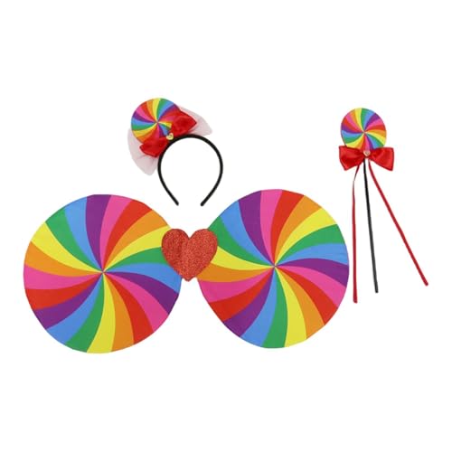 rockible Buntes Ballettrock-Set, mehrlagig, Regenbogenfarben, für Halloween, Maskeraden, Karneval, 3 Stück rockible Buntes Ballettrock-Set, mehrlagig, Regenbogenfarben, für Halloween, Maskeraden, Karneval, 3 Stück von rockible