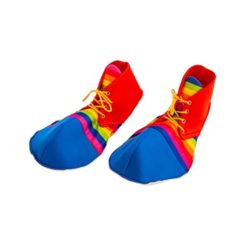 rockible Bunte Clown Schuhe für Kinder, Erwachsene Clownschuhe Zirkus, Clown Schuhe zum überziehen, Clownschuhe Harlekin, Halloween Große Clown Schuhe für Karneval Halloween Party Kostüme, Groß rockible Bunte Clown Schuhe für Kinder, Erwachsene Clownschuhe Zirkus, Clown Schuhe zum überziehen, Clownschuhe Harlekin, Halloween Große Clown Schuhe für Karneval Halloween Party Kostüme, Groß von rockible