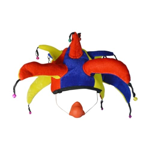 rockible Clownhut-Kopfbedeckung, Halloween-Dekoration, Rollenspiel, Foto-Requisiten, verkleiden Sie sich als Clown-Kostüm, Hut, Kopfbedeckung rockible Clownhut-Kopfbedeckung, Halloween-Dekoration, Rollenspiel, Foto-Requisiten, verkleiden Sie sich als Clown-Kostüm, Hut, Kopfbedeckung von rockible