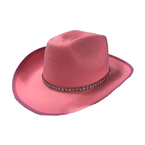 rockible Cowboy Hat Kostüm Hat Fashion Western Geschenk Weitkleh, B Type Pink rockible Cowboy Hat Kostüm Hat Fashion Western Geschenk Weitkleh, B Type Pink von rockible