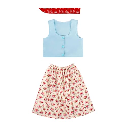 rockible Day Cosplay Kostüm Cosplay -Outfit für Dress -up, 125 bis 135 cm von rockible