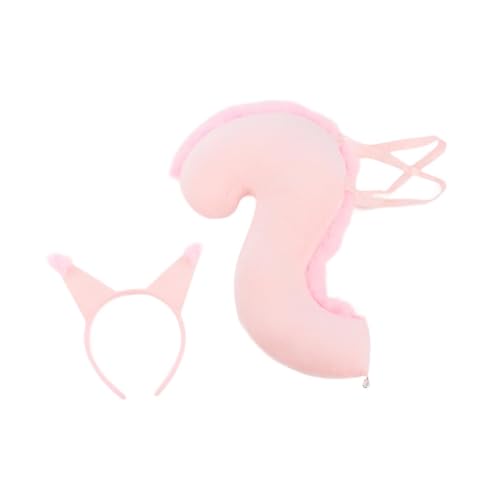 rockible Eichhörnchen-Ohren und Schwanz-Set, Cosplay-Haarreifen für Maskerade-Bühnenauftritt, Rosa rockible Eichhörnchen-Ohren und Schwanz-Set, Cosplay-Haarreifen für Maskerade-Bühnenauftritt, Rosa von rockible