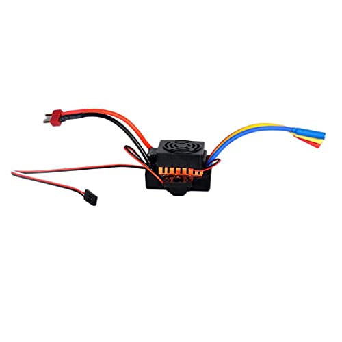 rockible Elektronischer Brushless für RC Fahrzeuge, Orange, 50 x 36 x 32 mm von rockible