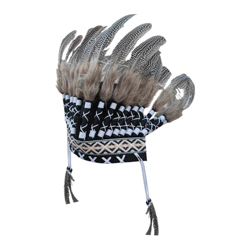 rockible Feder-Stirnband, Requisite, Kopfschmuck für Maskerade, Feiertags-, Versammlungsparty, Grau rockible Feder-Stirnband, Requisite, Kopfschmuck für Maskerade, Feiertags-, Versammlungsparty, Grau von rockible