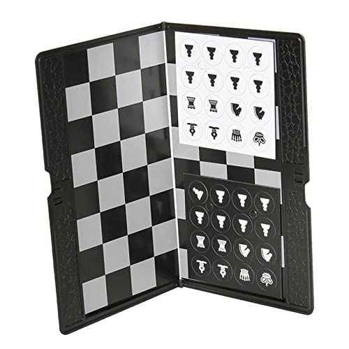 rockible Foldable Chessboard Mini Chess Set Travel Portable Pocket Chess Board Game for Camping von rockible