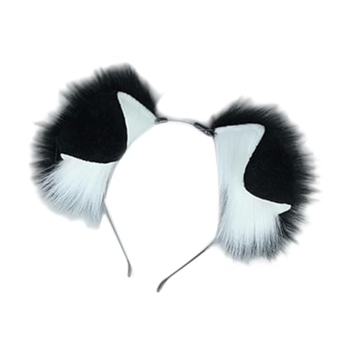 rockible Haarreif, Party-Dekor, Stirnband für Halloween-Auftritte mit Tiermotiven, Schwarz-Weiss rockible Haarreif, Party-Dekor, Stirnband für Halloween-Auftritte mit Tiermotiven, Schwarz-Weiss von rockible