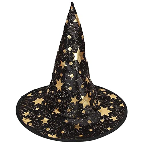 rockible Hexenspitzhut für Kinder für Halloween, Schwarz, 37cm * 18cm * 35cm rockible Hexenspitzhut für Kinder für Halloween, Schwarz, 37cm * 18cm * 35cm von rockible