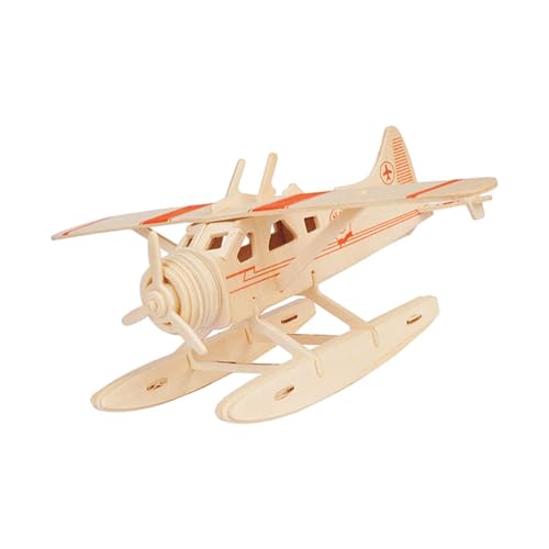 rockible Holzflugzeug-Bastelbau-Modellbausätze, 3D-Puzzle, Flugzeug-Stielspielzeug für Kinder und Erwachsene von rockible