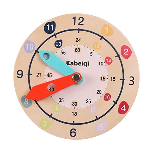 rockible Holzspielzeug Uhr für Lernaktivitäten im Klassenzimmer von rockible