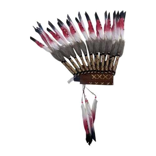rockible Indianer Chief Indian Native Hut Kopfbedeckung für Cosplay -Party -Kostümkleid, Style B rockible Indianer Chief Indian Native Hut Kopfbedeckung für Cosplay -Party -Kostümkleid, Style B von rockible