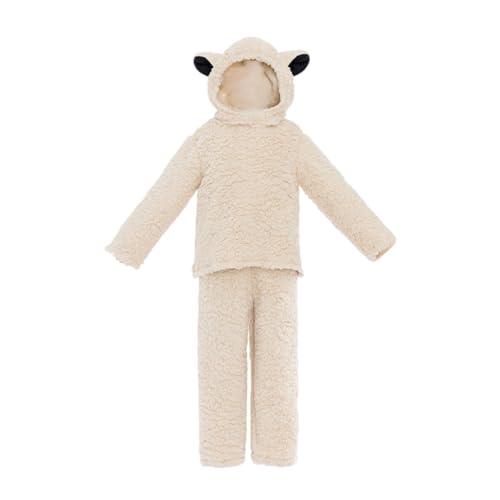 rockible Kinder Lamm Kostüm Weiches Kinder Schaf Kostüm für Karneval Rollenspiele Urlaub, XL rockible Kinder Lamm Kostüm Weiches Kinder Schaf Kostüm für Karneval Rollenspiele Urlaub, XL von rockible