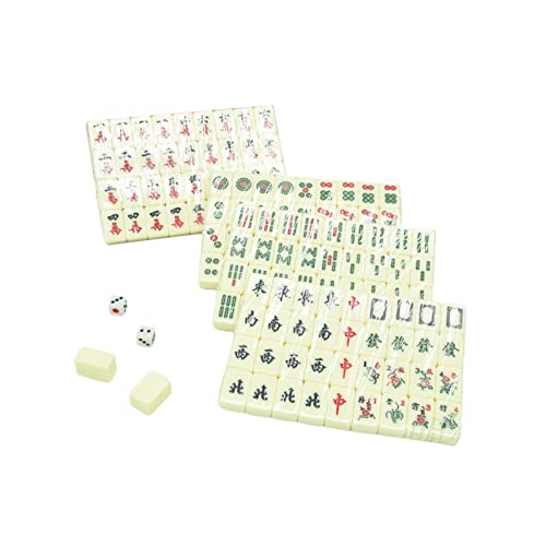 rockible Kompaktes Mahjong-Spielset für unterwegs Spieleliebhaber von rockible