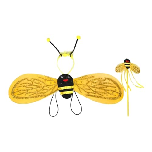 rockible Kostüm Kleinkind Mädchen Kinder Bienenflügel Stirnband Bee Dress Up für rockible Kostüm Kleinkind Mädchen Kinder Bienenflügel Stirnband Bee Dress Up für von rockible