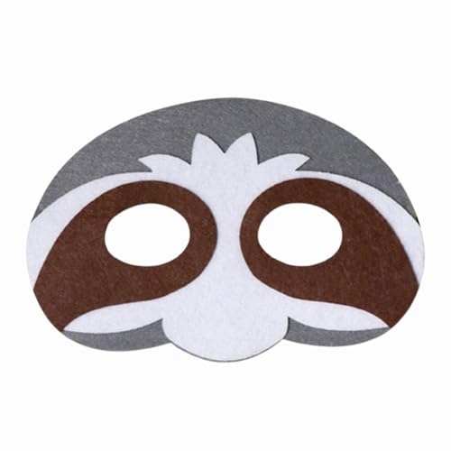 rockible Maskerade Tier Filz Maske Rolle Spielen Kopfbedeckung für Maskerade Geburtstag Party, Kleiner Waschbär von rockible