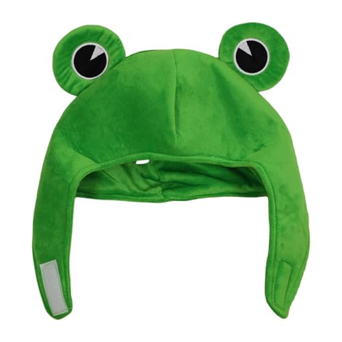rockible Niedlicher Plüsch-Froschhut, Plüsch-Froschhut für Partys für und Erwachsene rockible Niedlicher Plüsch-Froschhut, Plüsch-Froschhut für Partys für und Erwachsene von rockible