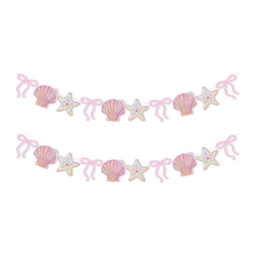 rockible Papier Hängebanner, Sommerbanner mit Muscheldekoration, Rosa rockible Papier Hängebanner, Sommerbanner mit Muscheldekoration, Rosa von rockible
