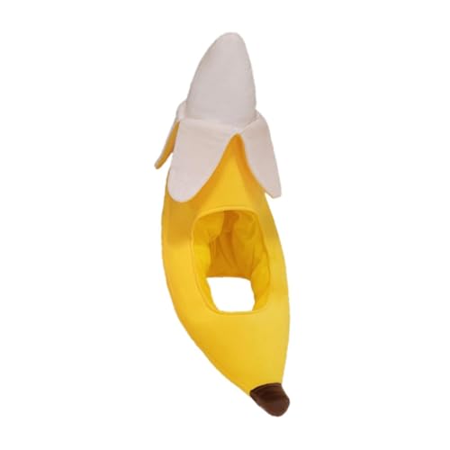 rockible Plüschhut, weicher Foto-Requisit, Bananenhut für Selfies, Halloween, Urlaub, Event, Cosplay von rockible