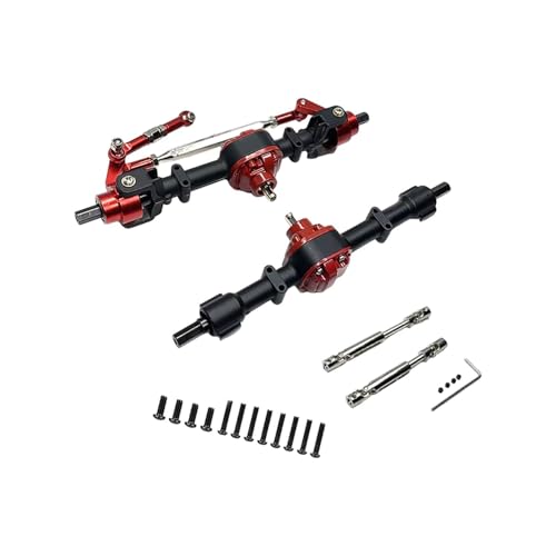 rockible RC Vorder- und Hinterachse, RC-Autoteilersatz mit Antriebswelle für LC79, MN82, Maßstab 1/12, RC-Hobbyauto-Modifikation, DIY-Zubehör, Schwarz rockible RC Vorder- und Hinterachse, RC-Autoteilersatz mit Antriebswelle für LC79, MN82, Maßstab 1/12, RC-Hobbyauto-Modifikation, DIY-Zubehör, Schwarz von rockible