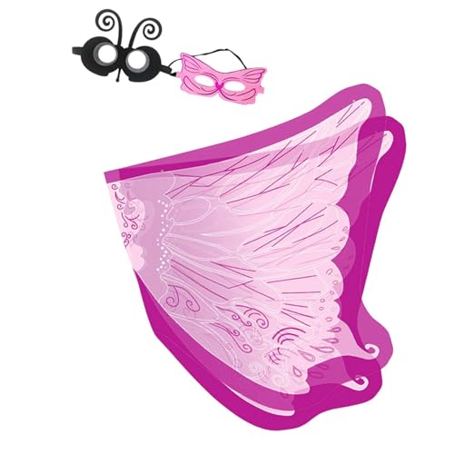 rockible Schmetterling für Kinder Foto Requisiten Schmetterling Umhang für Den Kindertag, Rosa rockible Schmetterling für Kinder Foto Requisiten Schmetterling Umhang für Den Kindertag, Rosa von rockible