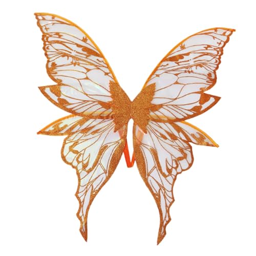 rockible Schmetterlingsflügel süße Kostümzubehör für Rollenspiele Modenschau Halloween, Orange rockible Schmetterlingsflügel süße Kostümzubehör für Rollenspiele Modenschau Halloween, Orange von rockible