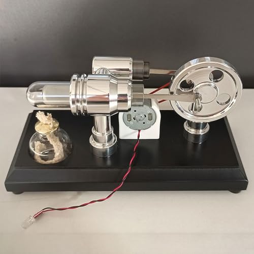 rockible Stirlingmotor-Modell, Heißluft-Stirlingmotor-Motor, pädagogisches Physik-Wissenschafts-Bildungsspielzeug für Lehrmittel, Demo-Requisiten, 8cmx17cmx9cm von rockible