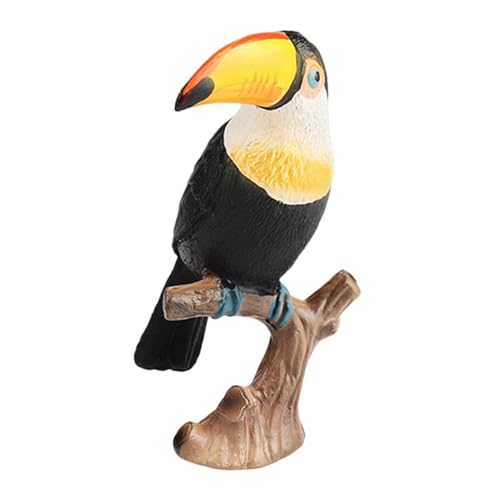 rockible Vogelfigur, künstliche Vögel aus PVC, Sammlung, Bastelset, pädagogisches Set, Heimornamente für im Klassenzimmer, Hofszene, Geschenke, auf AST stehend von rockible